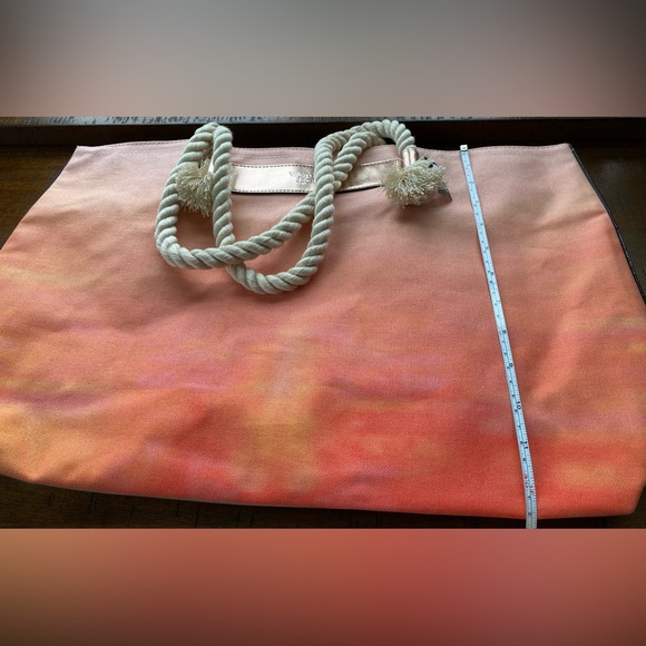 •NWT•Victoria’s Secret Ombré XL Tote Bag with Braided Rope Handles - Picture 9 of 13